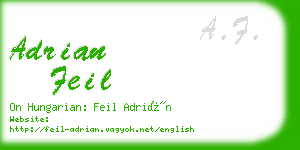 adrian feil business card